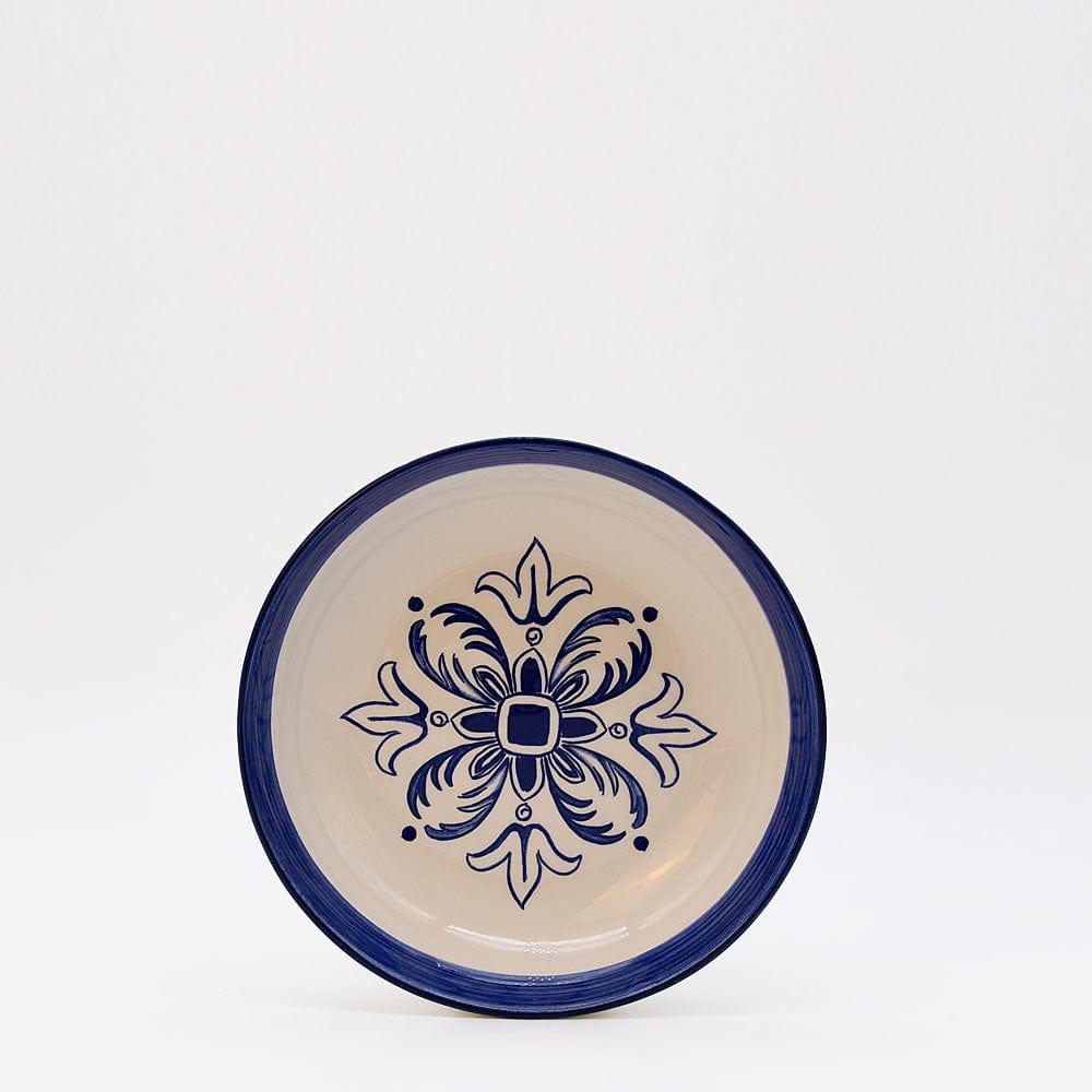 Floral I Ceramic Soup Plate 7.5'' - Blue