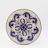 Floral I Ceramic Tray - Blue