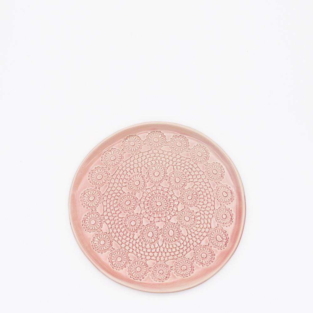 Flores I Pink plate - 20cm