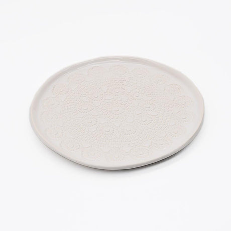 Flores I White plate - 20cm