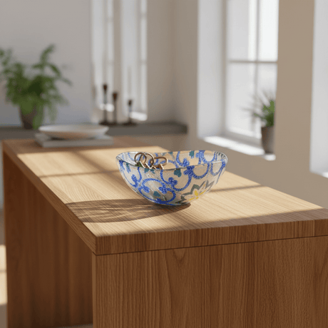 Fused Glass Bowl from Marinha Grande - 5''