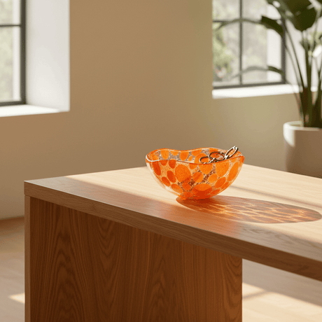 Fused Glass Bowl from Marinha Grande - 5''