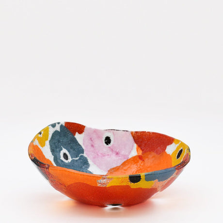 Fused Glass Bowl from Marinha Grande - 8''