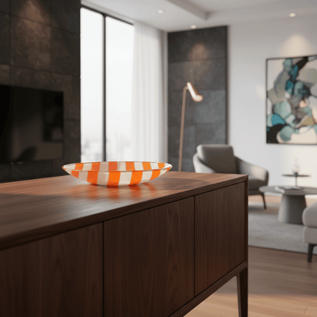 Fused Glass Platter from Marinha Grande - 11''