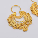 Gold-plated Silver Earrings 0.5 oz - 1.6''