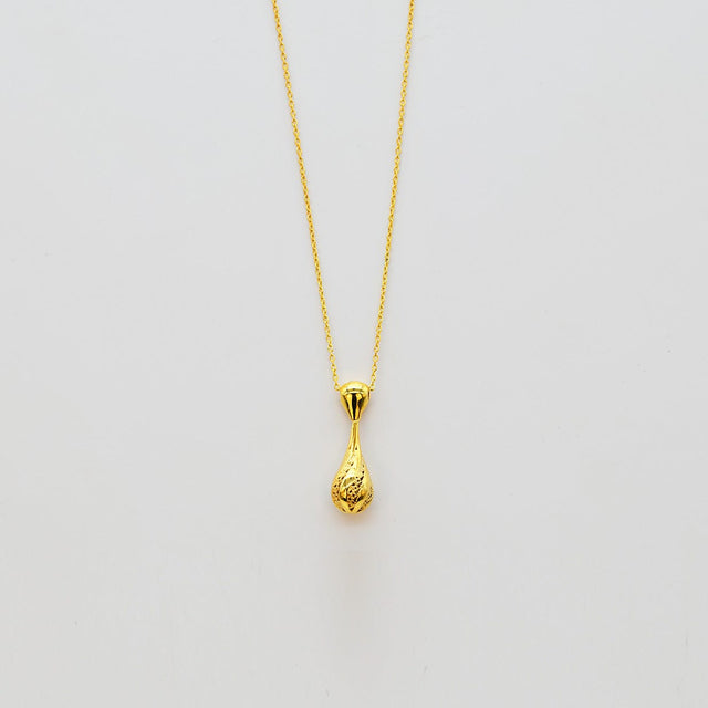 Gota de Luz I Collier en argent doré