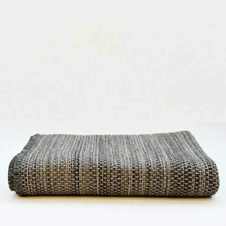 Handcrafted Mixed Fiber Rug – Grey