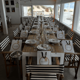 Herringbone I Cotton Fringed Blanket - Beige