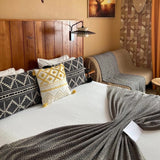 Hexa I Coton Blanket - Camel