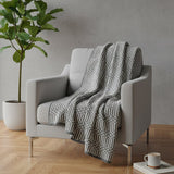 Hexa I Coton Blanket - Grey