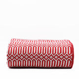 Hexa I Coton Blanket - Red