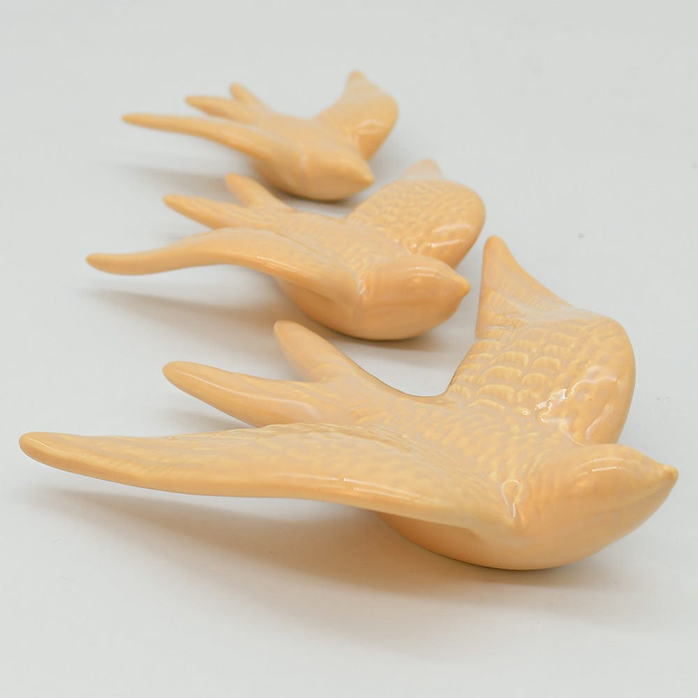 Hirondelle en céramique - Beige