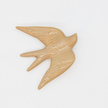 Hirondelle en céramique - Beige