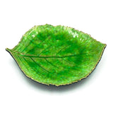 Hydrangea Leaf I Stoneware Plate - Light green