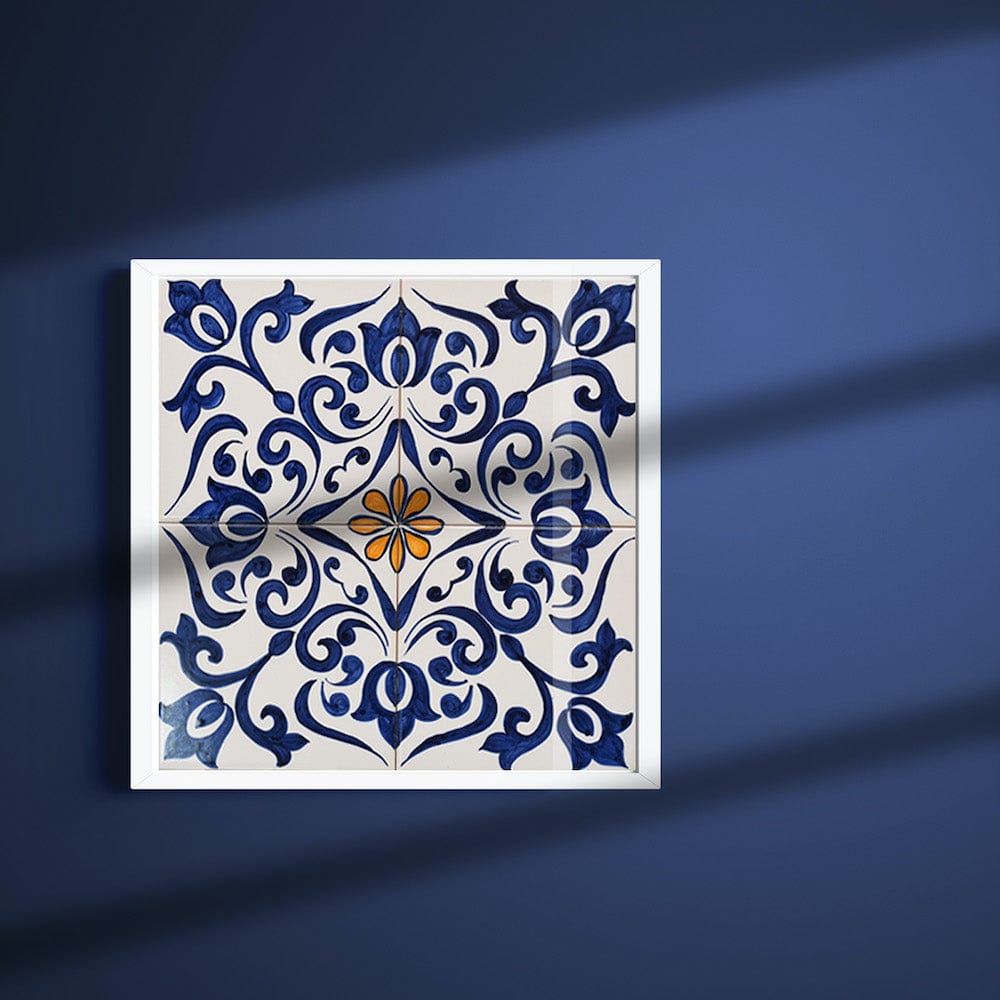 Joined Tile Panel of 4 azulejos 12X12''