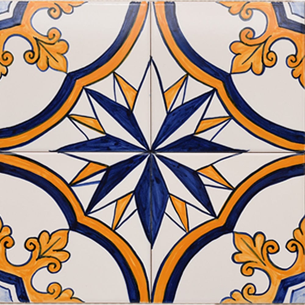 Joined Tile Panel of 4 azulejos 12X12''