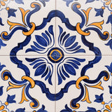 Joined Tile Panel of 4 azulejos 12X12''