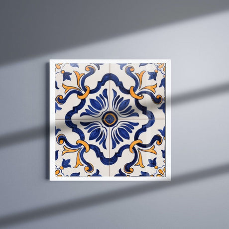 Joined Tile Panel of 4 azulejos 12X12''