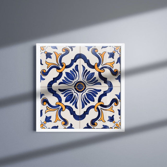 Joined Tile Panel of 4 azulejos 12X12''