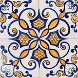 Joined Tile Panel of 4 azulejos 12X12''
