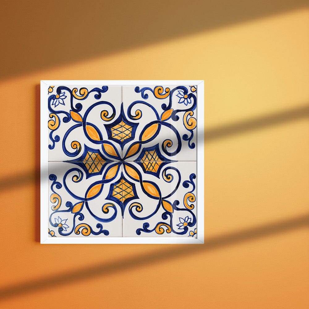 Joined Tile Panel of 4 azulejos 12X12''