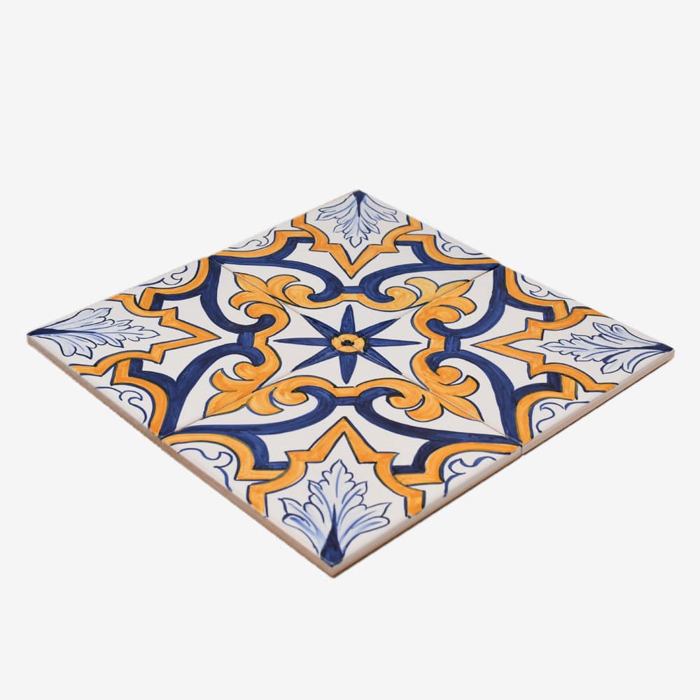Joined Tile Panel of 4 azulejos 12X12''