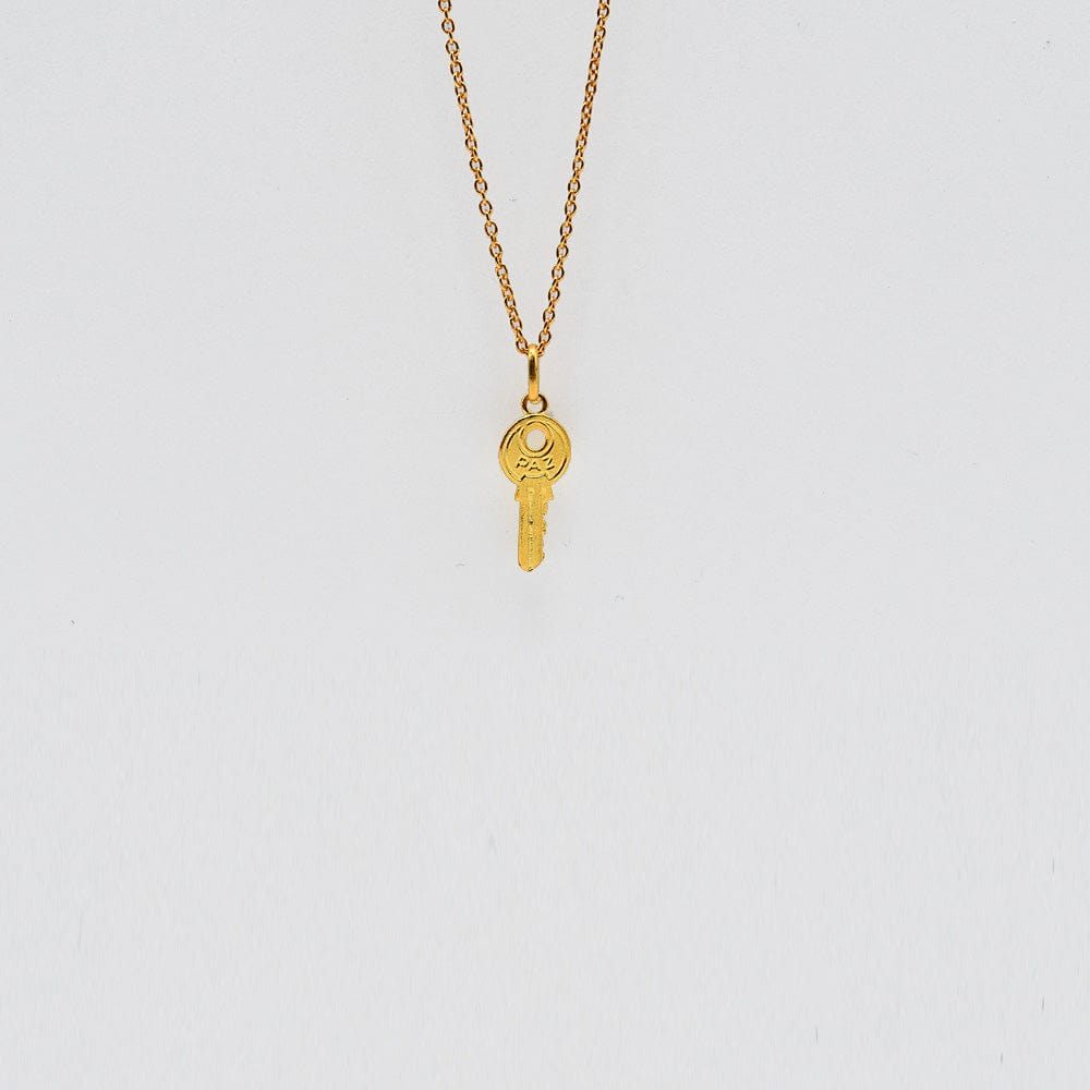 Key of Happiness I Gold plated Silver Charm