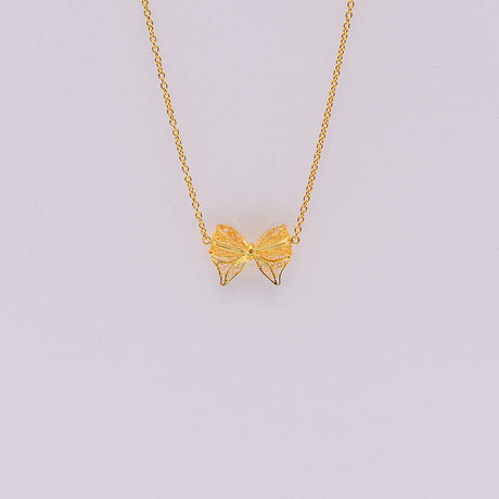 Laço I Gold-plated Silver Necklace 0.2 oz