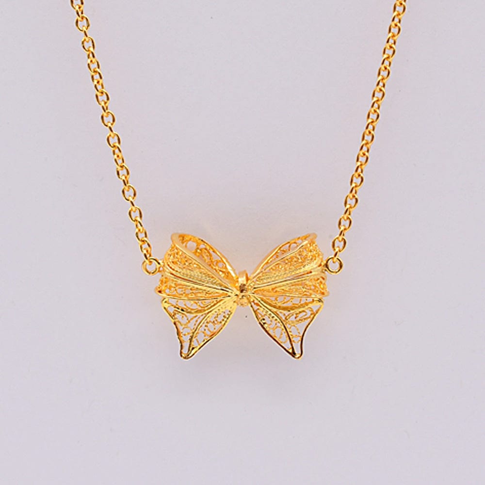 Laço I Gold-plated Silver Necklace 0.2 oz