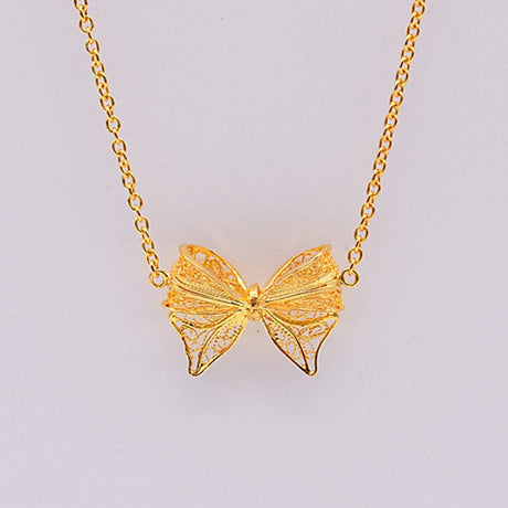 Laço I Gold-plated Silver Necklace 0.2 oz