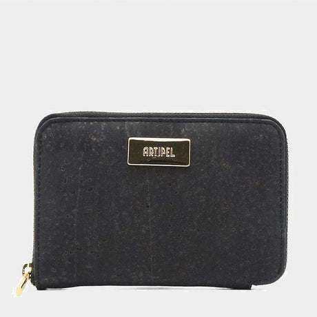 Large Cork Wallet - Black