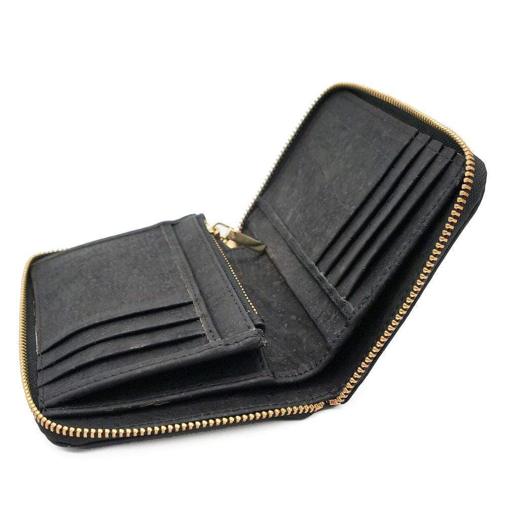 Large Cork Wallet - Black