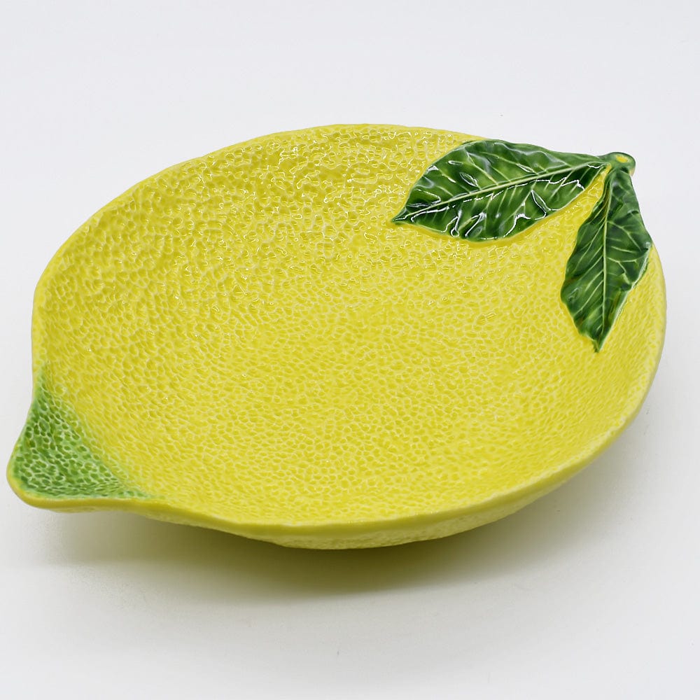 Lemon-shaped Ceramic Serving Dish