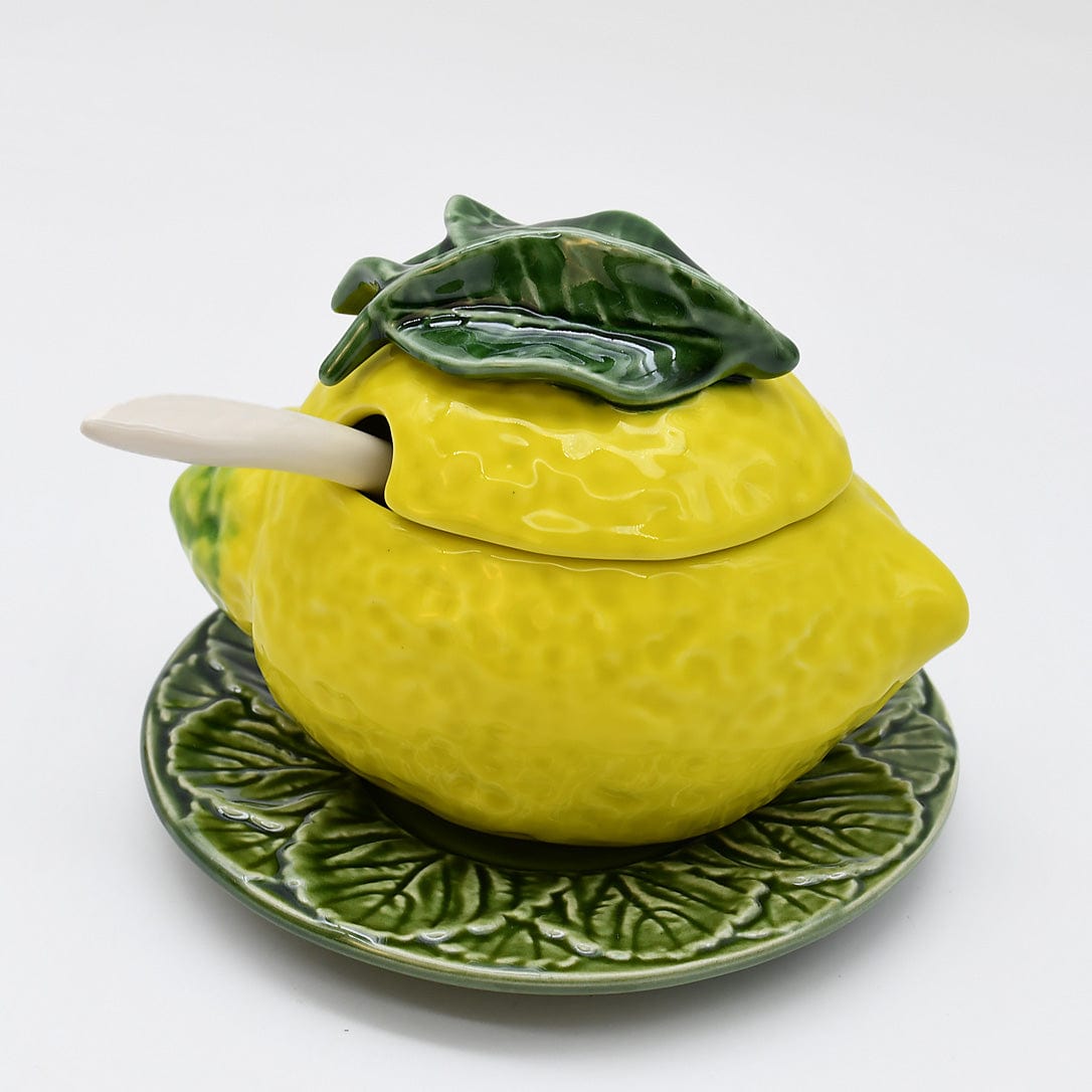 Lemon-shaped Sugar Bowl