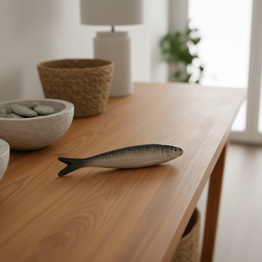 Lifelike Ceramic Sardine