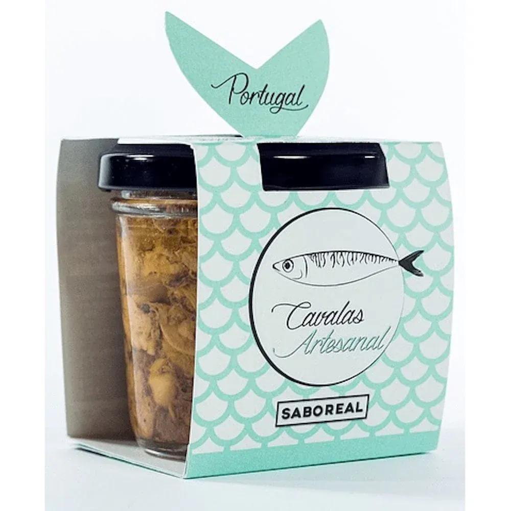 Mackerel Verrine with olives and almonds