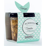 Mackerel Verrine with olives and almonds