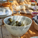 Madeira I Stoneware Salad Bowl - Beige