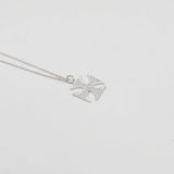 Maltese Cross Silver Necklace 0.1oz