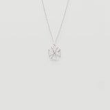 Maltese Cross Silver Necklace 0.1oz
