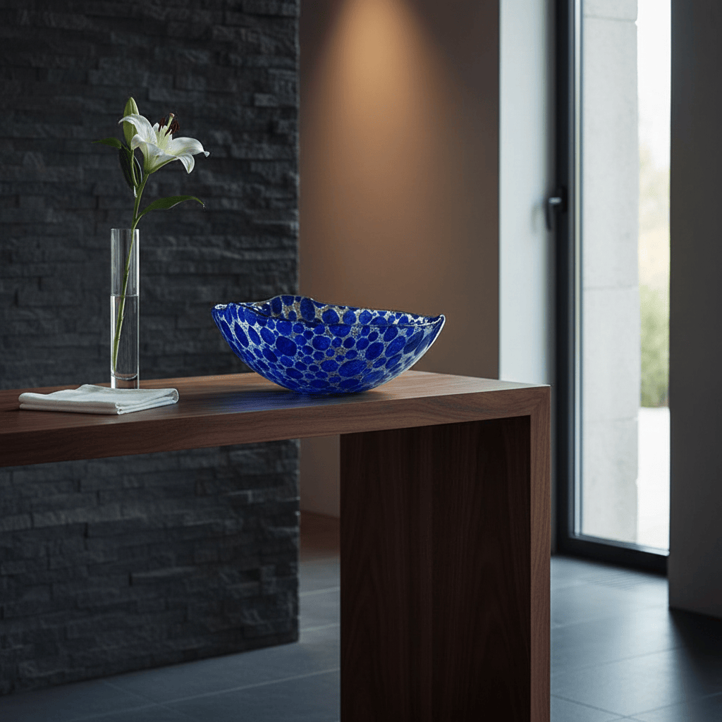 Marinha Grande I Glass Salad Bowl - 11"