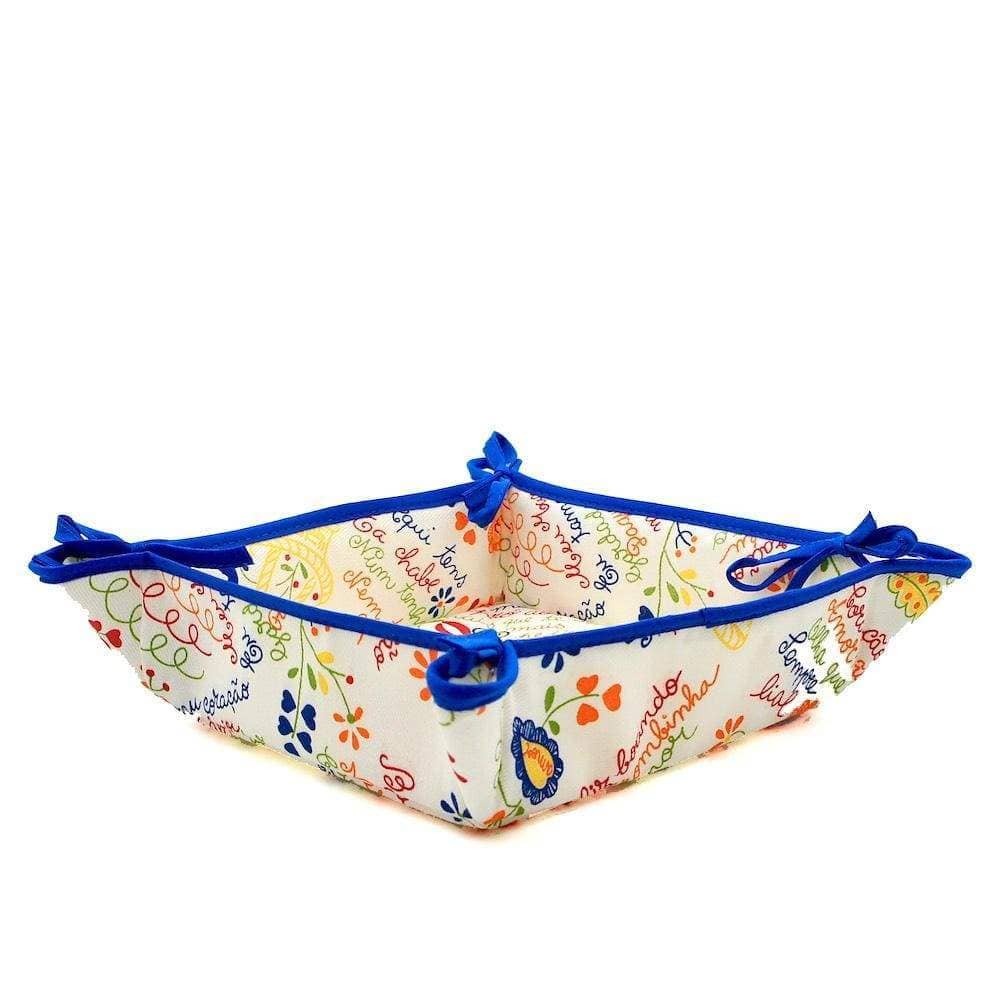 Namorados | Folding Bread Basket Blue