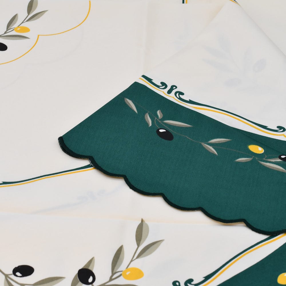 Nappe en coton "Azeitona" - Verte