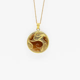 Oceano I Gold-plated Silver Pendant 0.2 oz