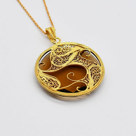 Oceano I Gold-plated Silver Pendant 0.2 oz