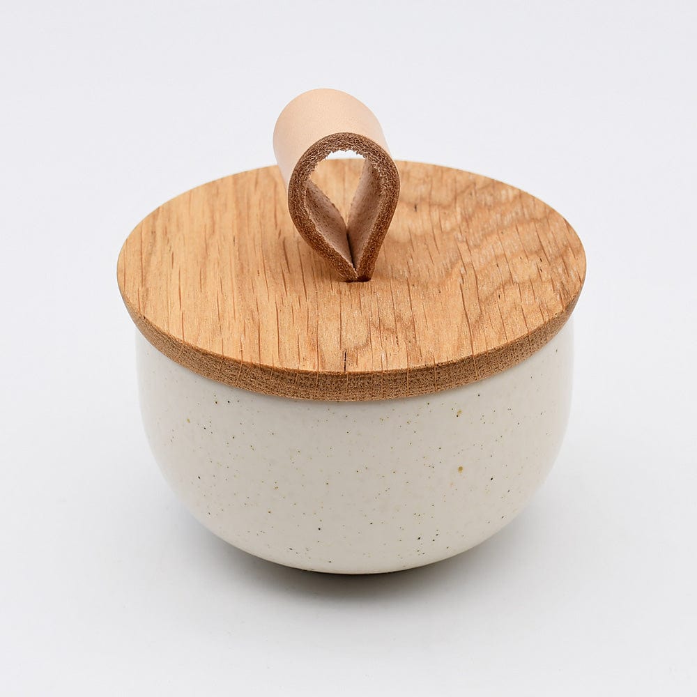 Pacifica | Stoneware Salt Pot - Beige