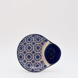 Padrão I Ceramic Olive Dish - Blue