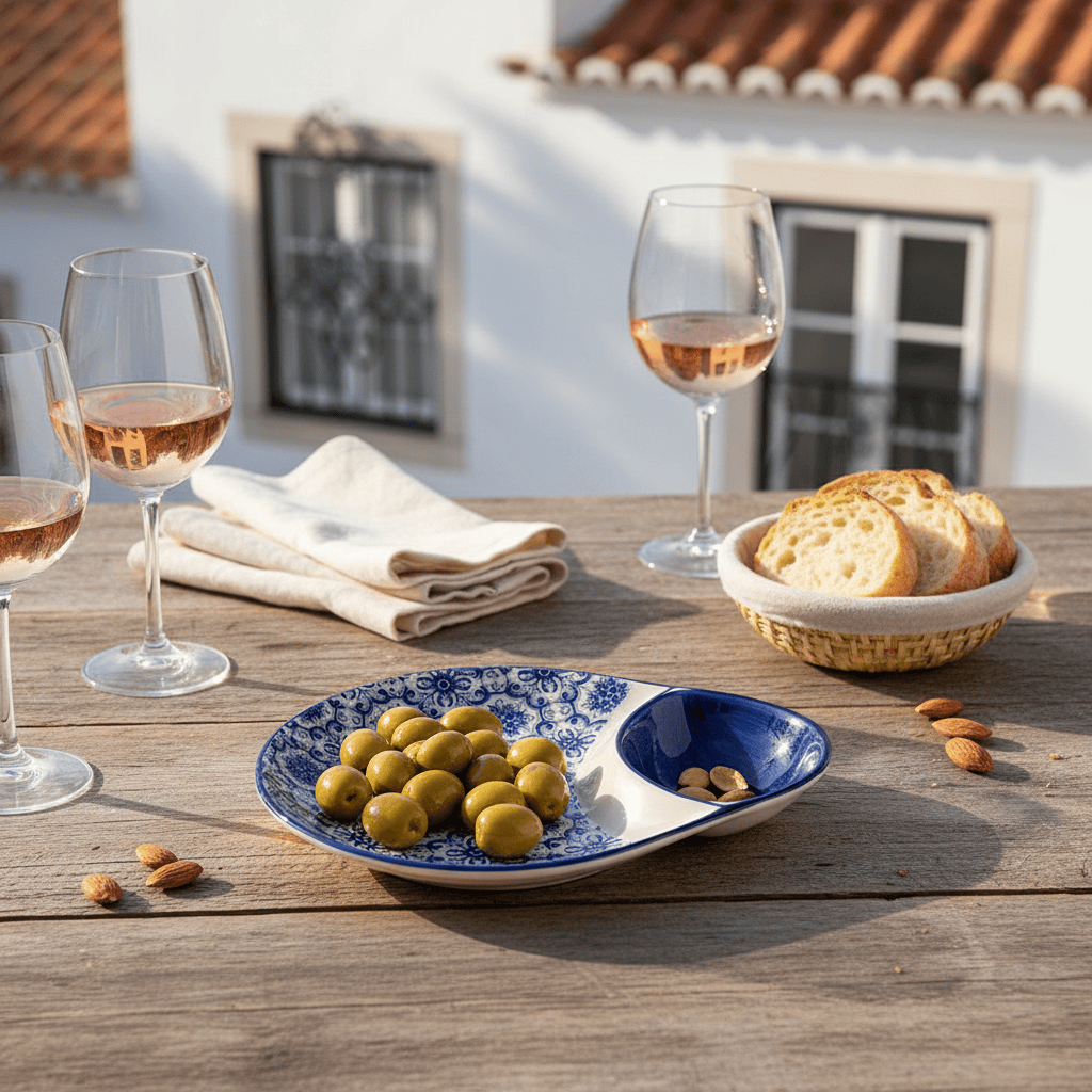 Padrão I Ceramic Olive Dish - Blue