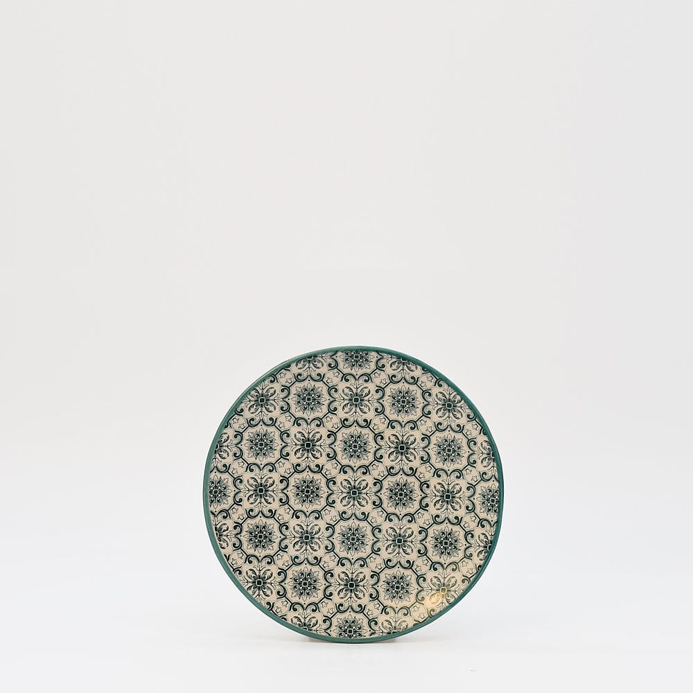 Padrão I Ceramic Plate 4.7'' - Green