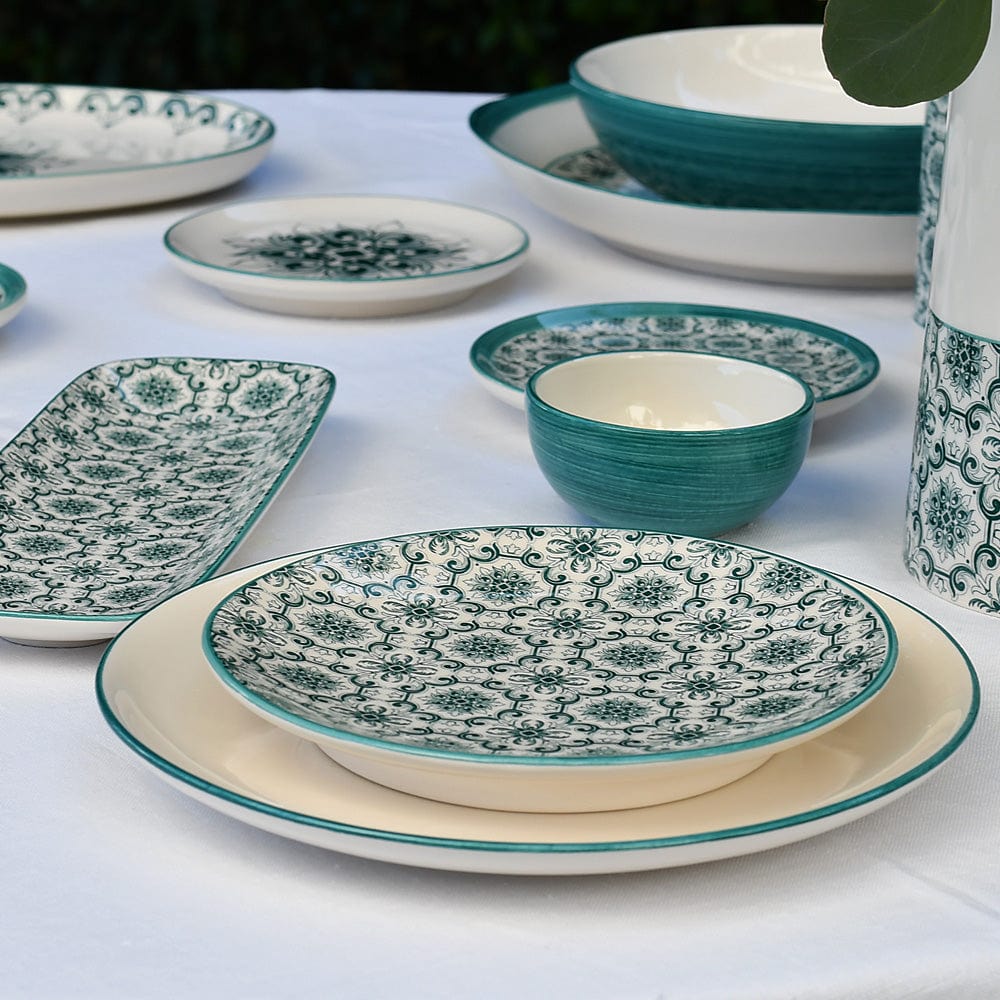 Padrão I Ceramic Plate 4.7'' - Green